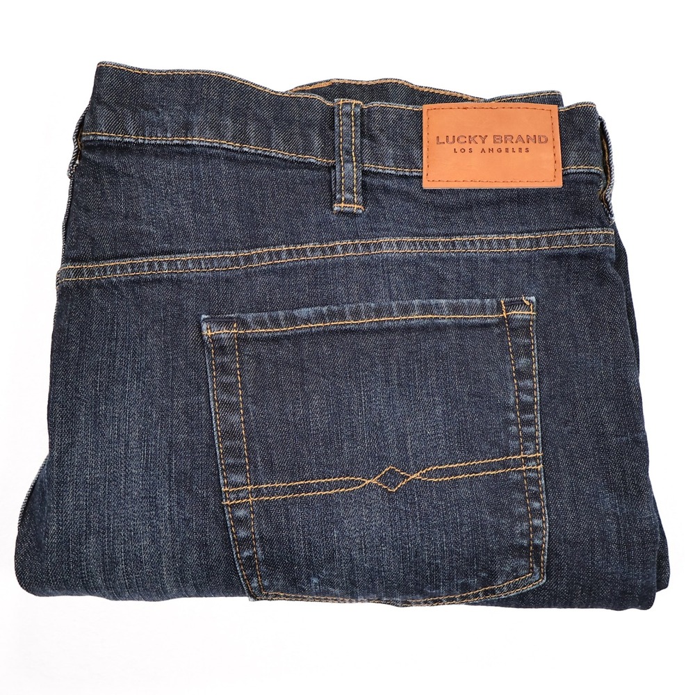 LUCKY BRAND Men's Size 48x32 Barite 410 Athletic Fit Dark Wash Denim Jeans